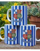 Wealdstone FC Blue & White Striped Mug