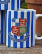 Wealdstone FC Blue & White Striped Mug
