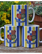 Wealdstone Red Blue & Navy Striped Mug