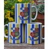 Wealdstone Red Blue & Navy Striped Mug