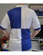 Blue & White Quartered Polo Shirt