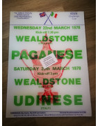 Anglo Italian Cup Poster - Paganese / Udinese
