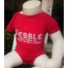 I'm a Pebble Pink Baby Vest - White Text