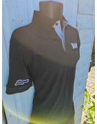 Black & Grey Contrast Established Polo