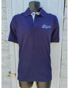 Navy Stones Contrast Polo Shirt