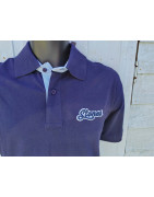 Navy Stones Contrast Polo Shirt