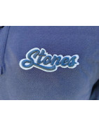 Navy Stones Contrast Polo Shirt