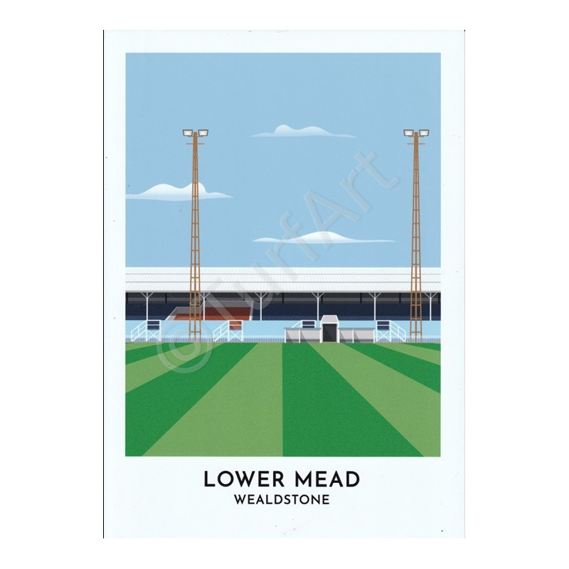 Lower Mead Print by Turf Art
