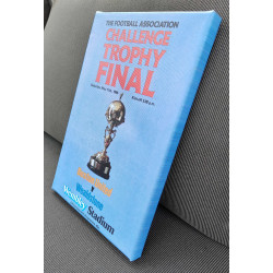 FA Trophy 1985 Programme Canvas Print
