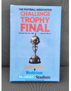 FA Trophy 1985 Programme Canvas Print