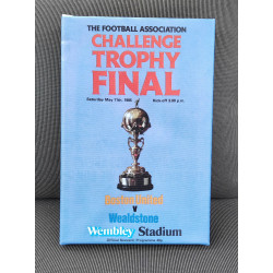 FA Trophy 1985 Programme Canvas Print