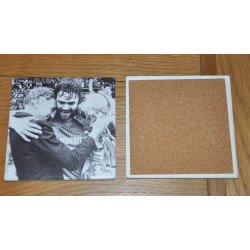 1985 Trophy Hug Ceramic Coaster