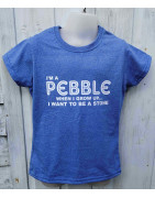 I'm a Pebble Blue T-Shirt (Girls)