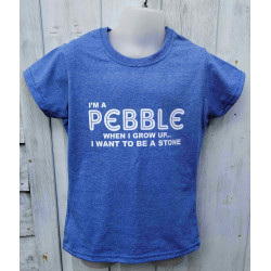 I'm a Pebble Blue T-Shirt (Girls)