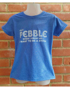 I'm a Pebble Blue T-Shirt (Girls)