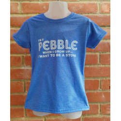 I'm a Pebble Blue T-Shirt (Girls)