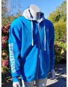 Wealdstone Sapphire & Grey Zipped Hoodie