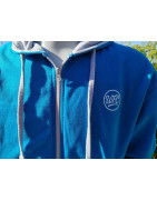 Wealdstone Sapphire & Grey Zipped Hoodie