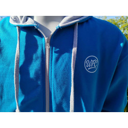 Wealdstone Sapphire & Grey Zipped Hoodie